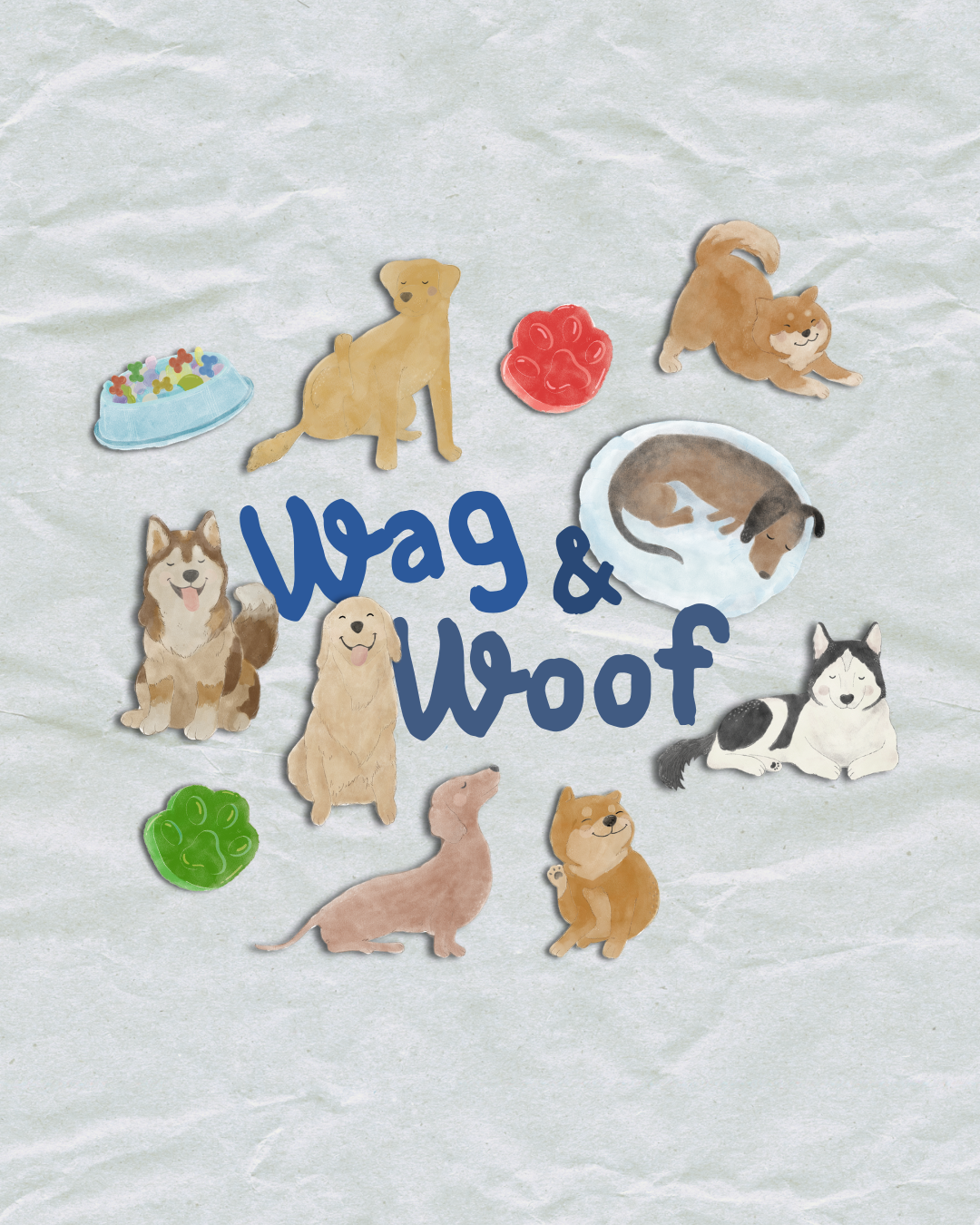 Wag & Woof Reusable Sticker Pack