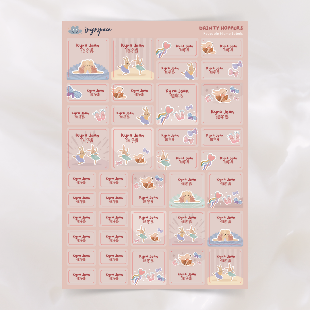 Dainty Hoppers Name Labels