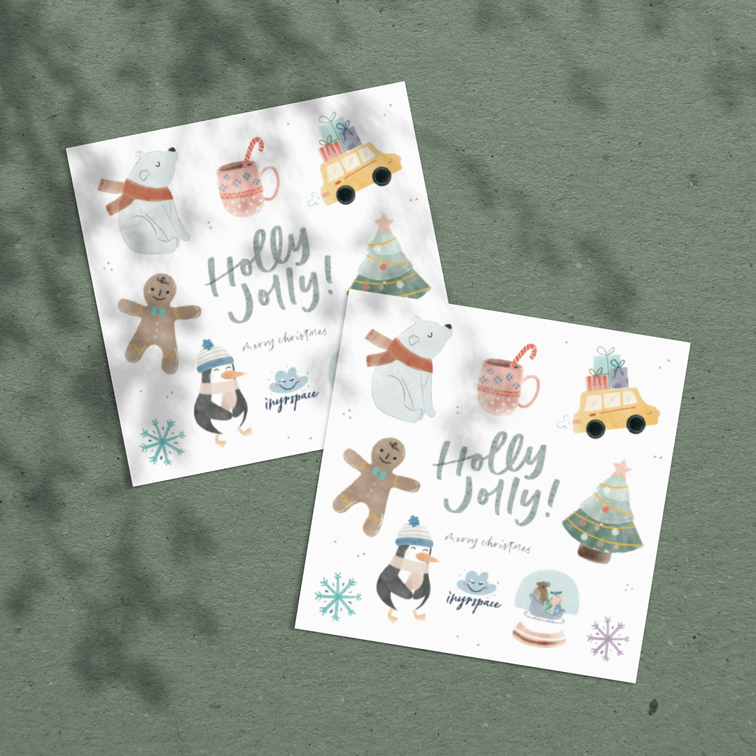 Holly Jolly Temporary Tattoo