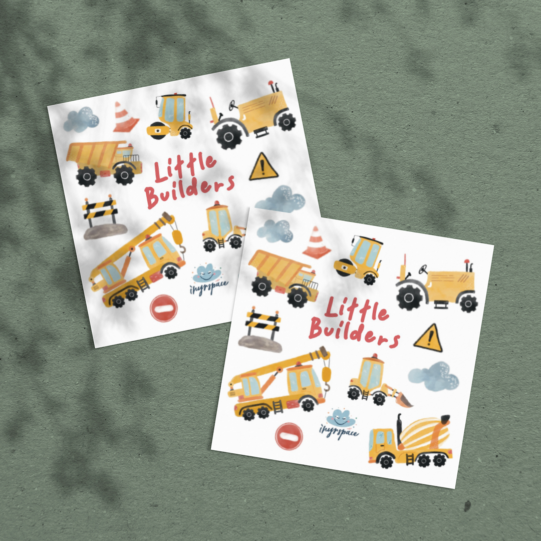 Little Builders Temporary Tattoo