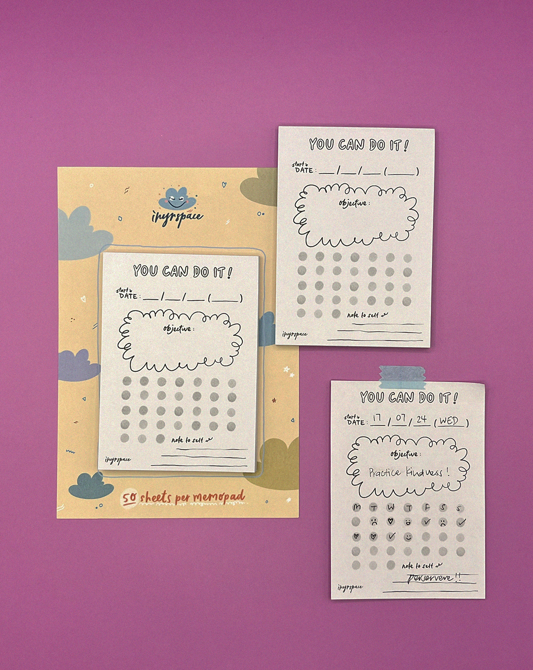 Goal Tracker Memo Pad