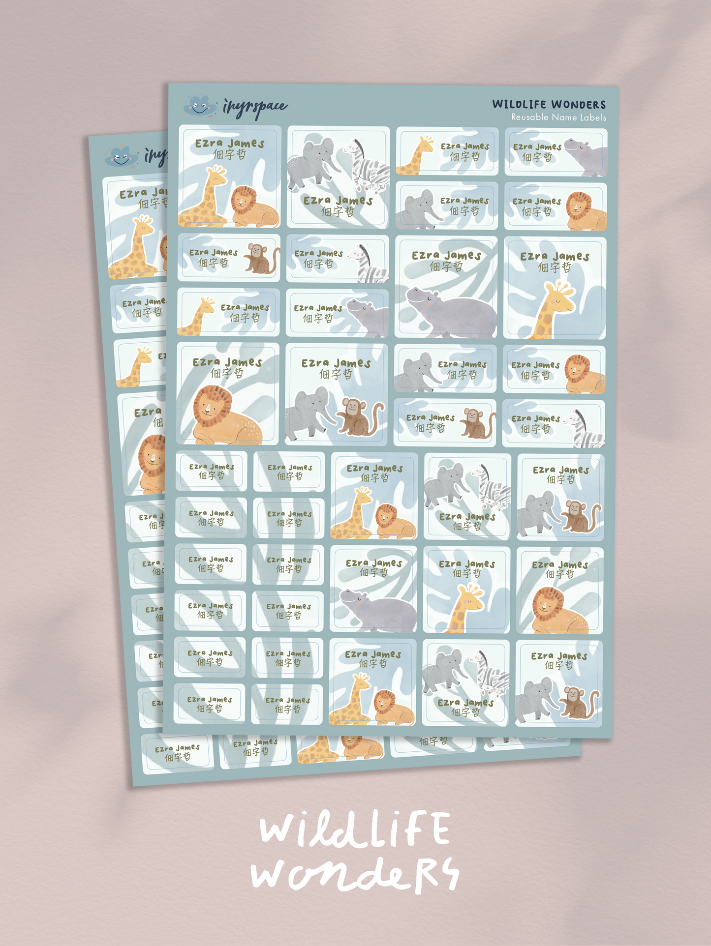 Wildlife Wonders Name Labels