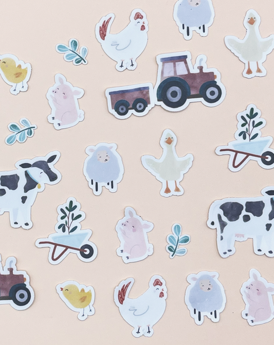 Farm Buddies Reusable Sticker Pack