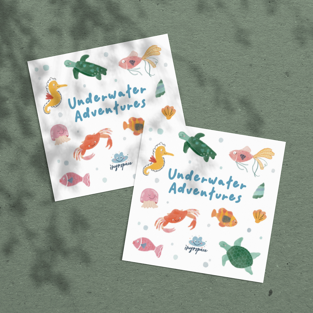 Underwater Adventure Temporary Tattoo
