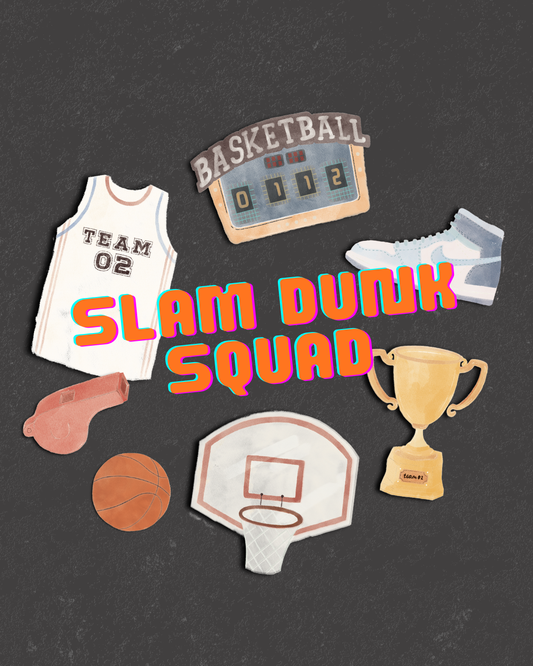 Slam Dunk Squad Reusable Sticker Pack