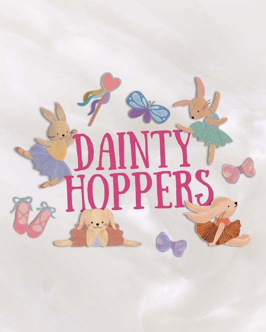 Dainty Hoppers Reusable Sticker Pack