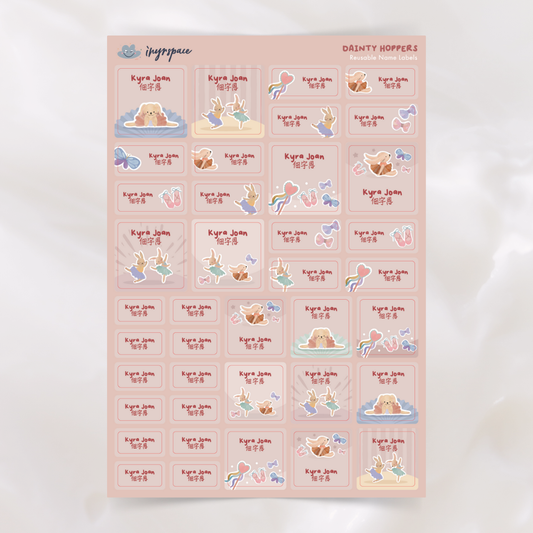 Dainty Hoppers Name Labels