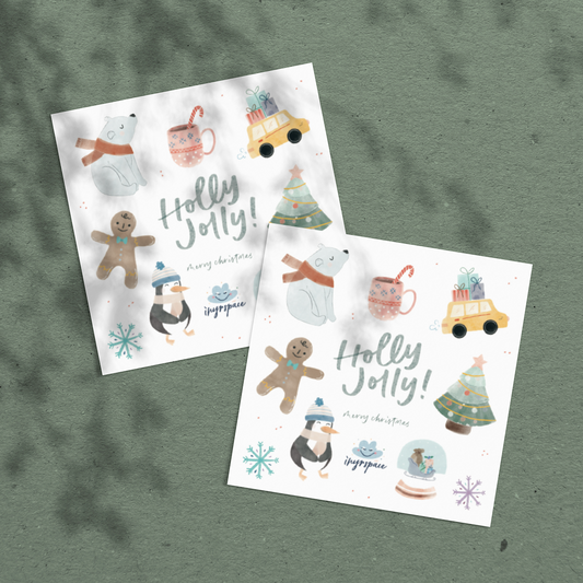 Holly Jolly Temporary Tattoo