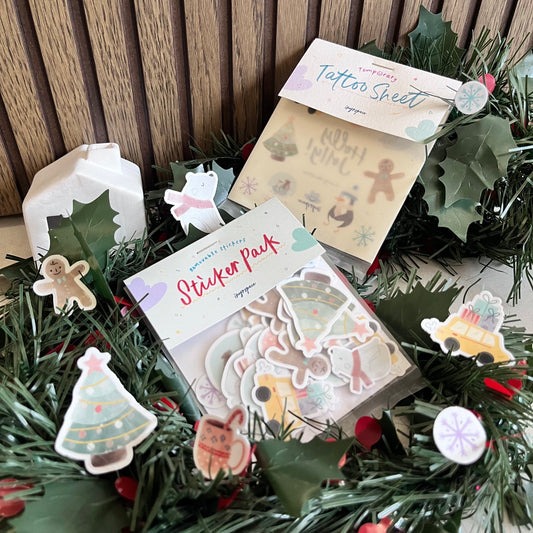 Holly Jolly Reusable Sticker Pack