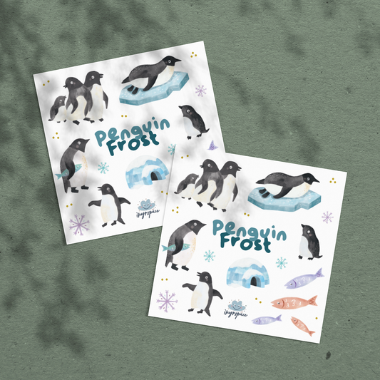 Penguin Frost Temporary Tattoo