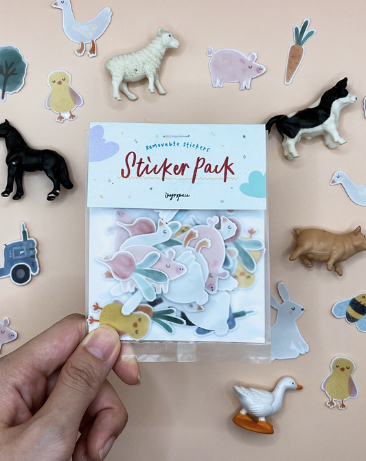 Barnyard Friends Reusable Sticker Pack