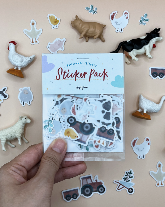 Farm Buddies Reusable Sticker Pack