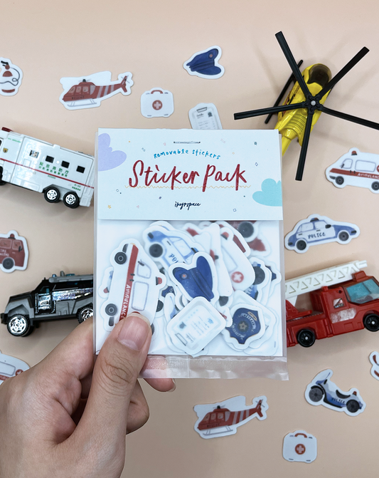 Rescue Heroes Reusable Sticker Pack