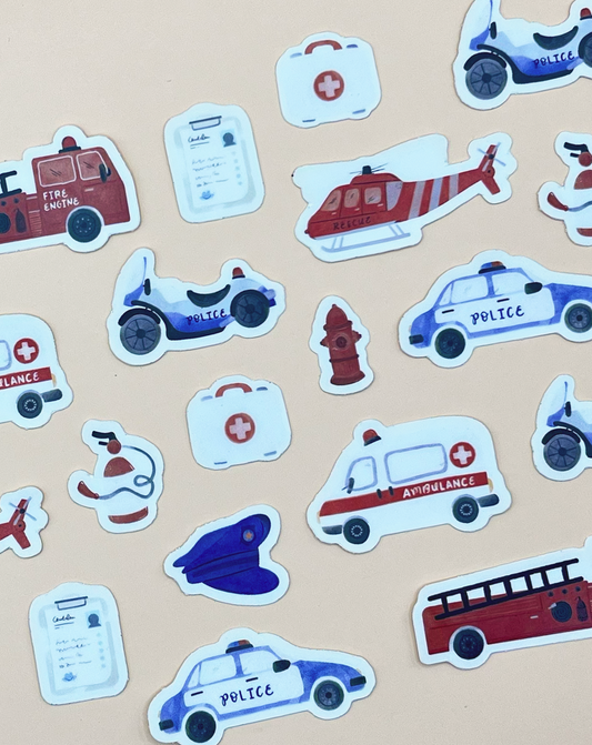 Rescue Heroes Reusable Sticker Pack