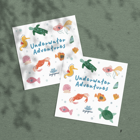 Underwater Adventure Temporary Tattoo